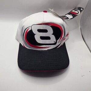 Dale Earnhardt Jr #8 NASCAR Hat Chase Authentics Snapback White Black New Tag
